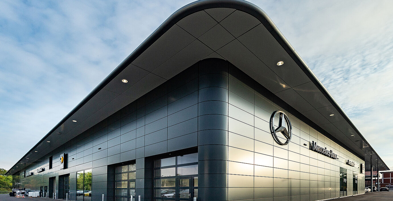 Das neue PW Center in Pratteln der Mercedes-Benz Händlerin Kestenholz Gruppe